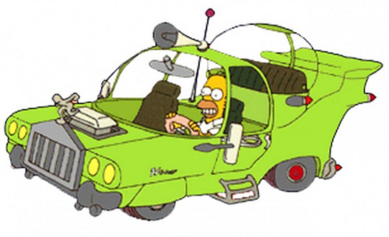 The Powell Motors Homer from The Simpsons