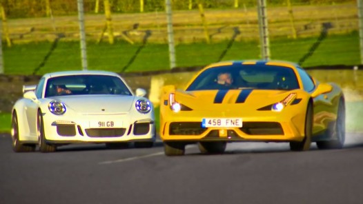 Track Battle Between 458 Speciale And 911 GT3