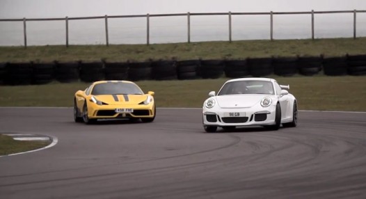 Track Battle Between 458 Speciale And 911 GT3