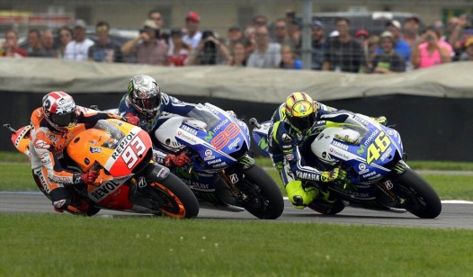 Marquez, Lorenzo, Rossi, Czech MotoGP 2015