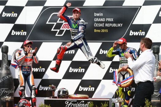 Marquez, Lorenzo, Rossi, Czech MotoGP 2015