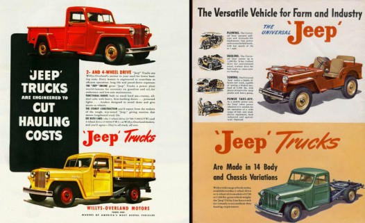 1947–1965: Willys-Overland Jeep 4x4 Truck
