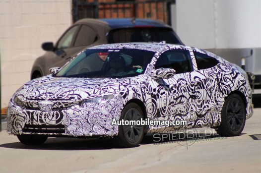 2016 honda civic coupe spy-photos