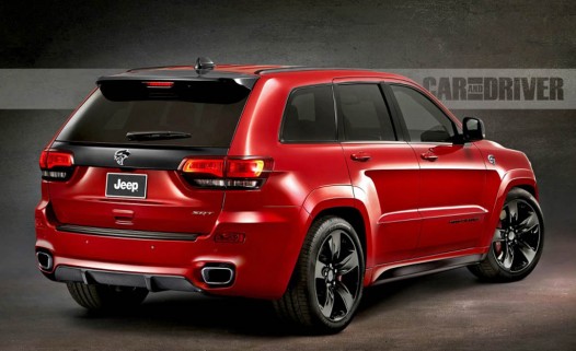 2017 Jeep Grand Cherokee Trackhawk artists rendering