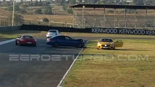 Mercedes-AMG C63 S and AMG GT S accident