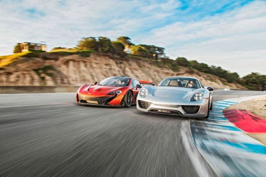 Mclaren P1 and Porsche 918