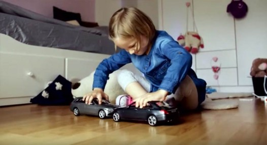 Clever Mercedes Safety Ad Gives Kids Uncrushable Toy Cars