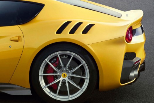 Ferrari F12tdf rear wheel steering system
