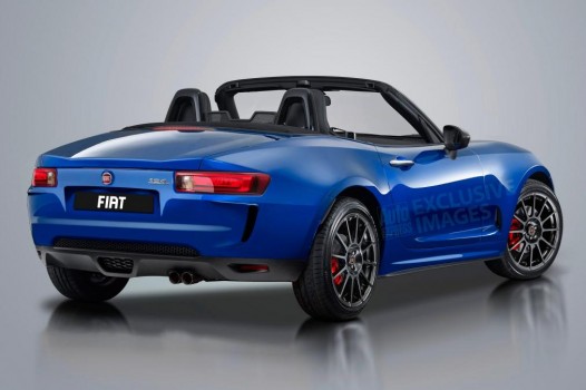 fiat 124 Spider Rendering