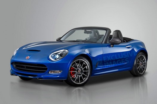 fiat 124 Spider Rendering