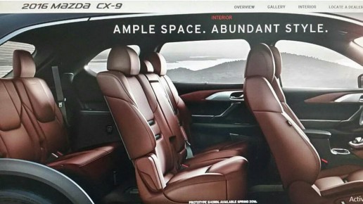 2016 Mazda CX-9 leaked Image