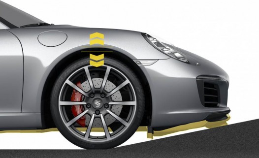 The 911 Carrera now offers a system to lift the front end