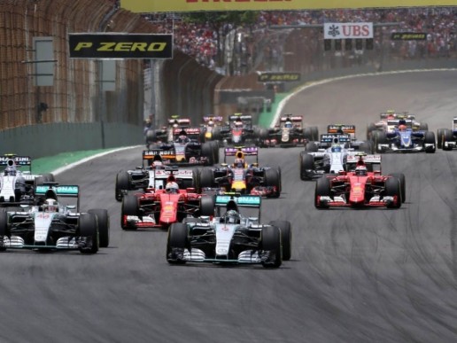 Brazil GP start Interlagos