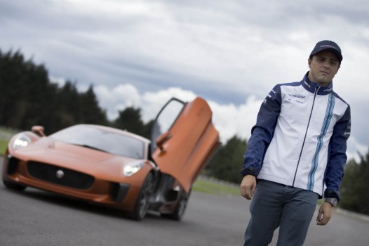 Felipe Massa Drives Jaguar C-X75