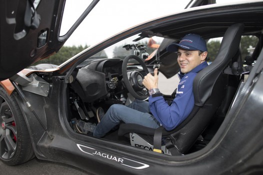 Felipe Massa Drives Jaguar C-X75