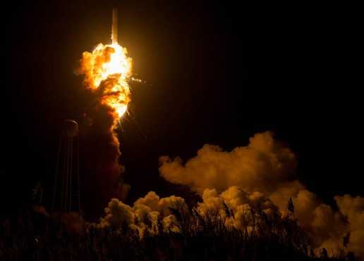 NASA Antares Rocket Explosion