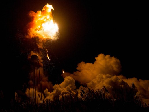 NASA Antares Rocket Explosion