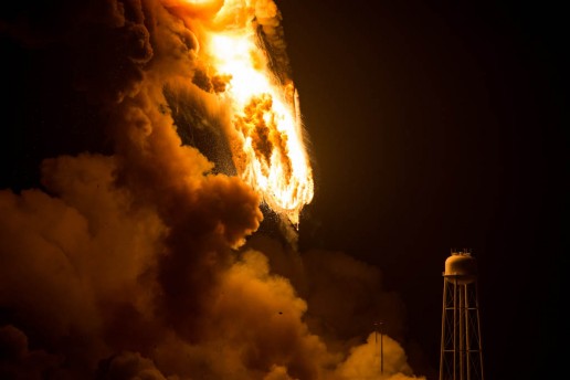 NASA Antares Rocket Explosion