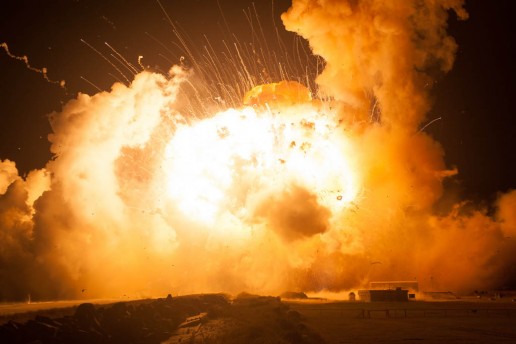 NASA Antares Rocket Explosion