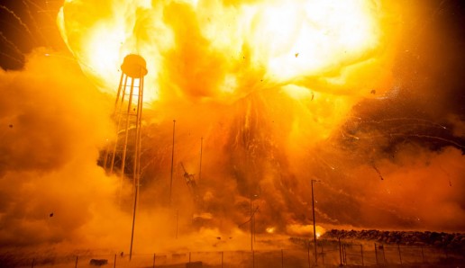 NASA Antares Rocket Explosion