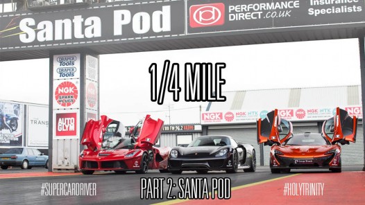 P1 v LaFerrari v 918 Spyder at Santa Pod