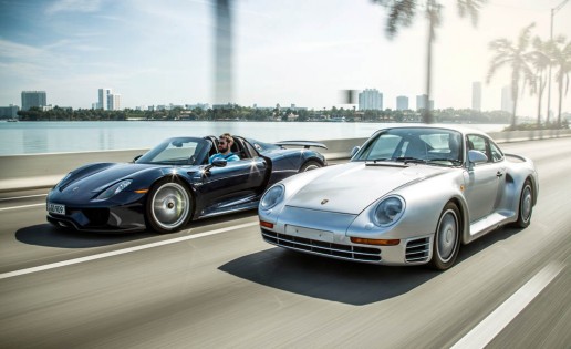 2015 Porsche 918 Spyder and 1989 Porsche 959