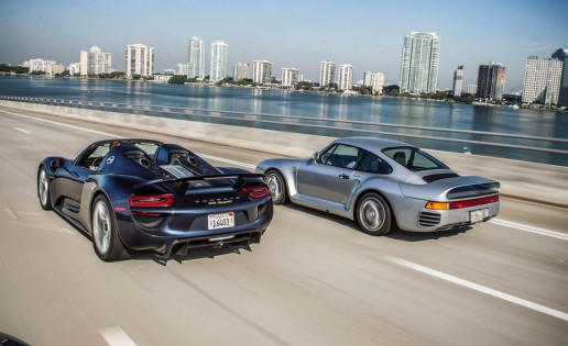 2015 Porsche 918 Spyder and 1989 Porsche 959