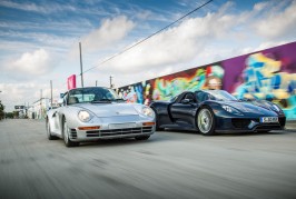 1989 Porsche 959 and 2015 Porsche 918 Spyder