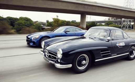 1955 Mercedes-Benz 300SL and 2016 Mercedes-AMG GT S