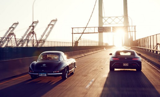 1955 Mercedes-Benz 300SL and 2016 Mercedes-AMG GT S