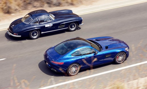 1955 Mercedes-Benz 300SL and 2016 Mercedes-AMG GT S