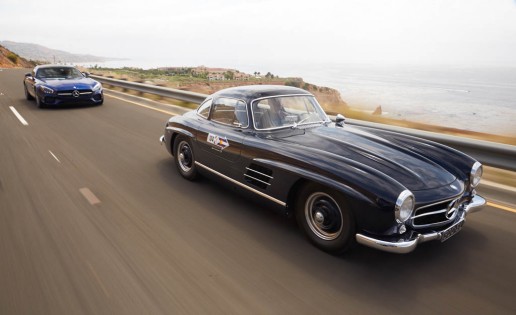 2016 Mercedes-AMG GT S and 1955 Mercedes-Benz 300SL