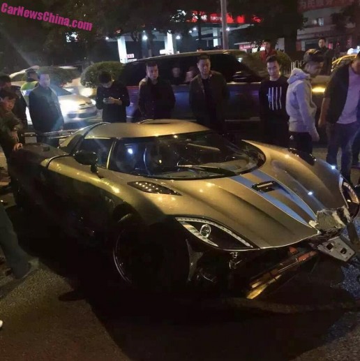 Koenigsegg Agera R Crash China