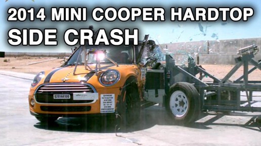 Mini Cooper 2014 crash test NHTSA