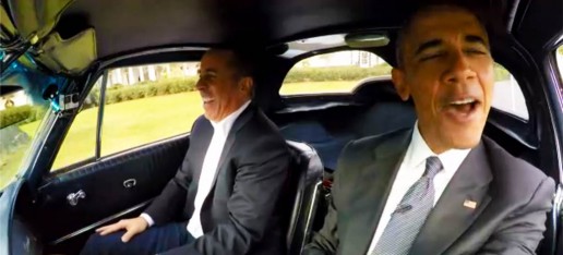 Barack Obama Drives A 1963 Corvette With Jerry Seinfeld
