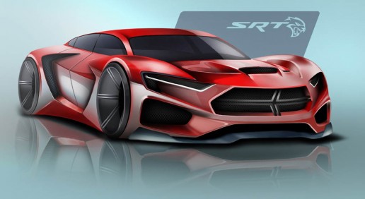 Dodge SRT Concept Design Sketch by Ben Treinen