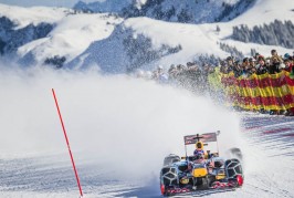 Formula 1 Race Car in the Snow