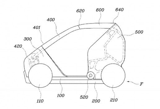 Hyundai patents a folding city car