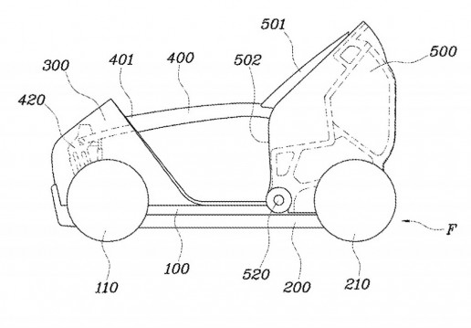 Hyundai patents a folding city car