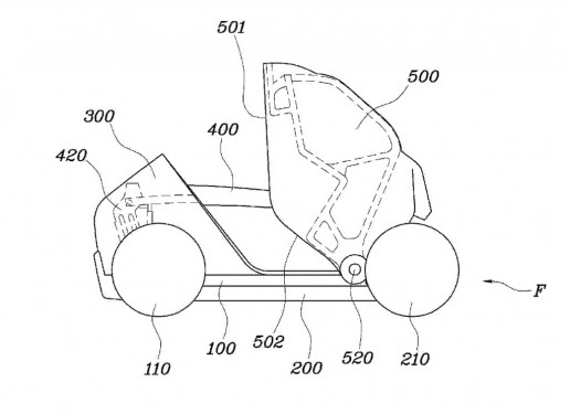 Hyundai patents a folding city car