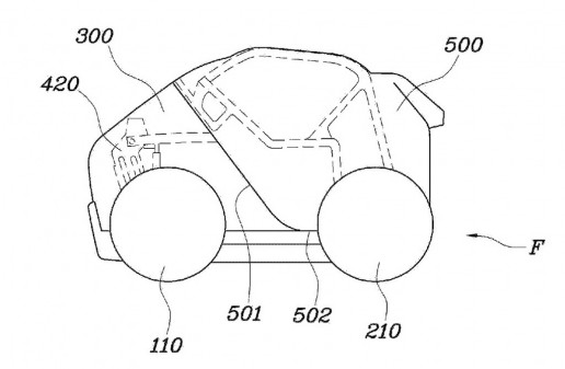 Hyundai patents a folding city car