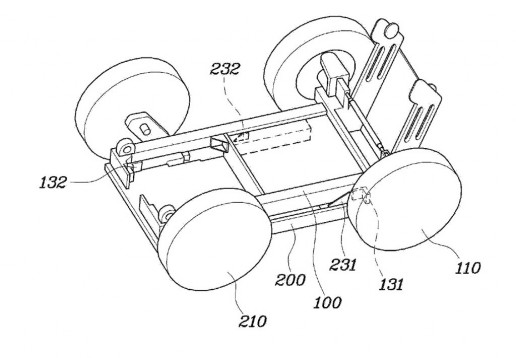 Hyundai patents a folding city car