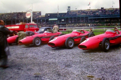 Maserati works team Aintree 1957