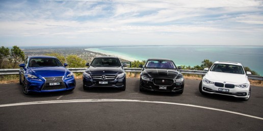 BMW 330i v Jaguar XE 25t R-Sport v Lexus IS200t F Sport v Mercedes-Benz C250