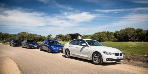 BMW 330i v Jaguar XE 25t R-Sport v Lexus IS200t F Sport v Mercedes-Benz C250 