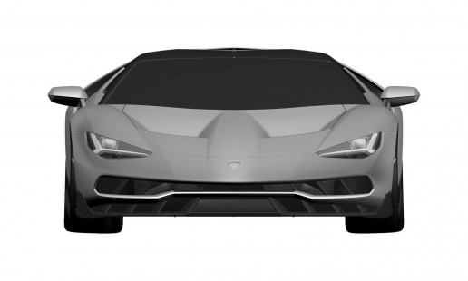 official patent designs of the Lamborghini Centenario LP 770-4