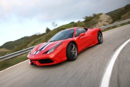 2014-Ferrari-458-Speciale-front-three-quarter-side-in-motion