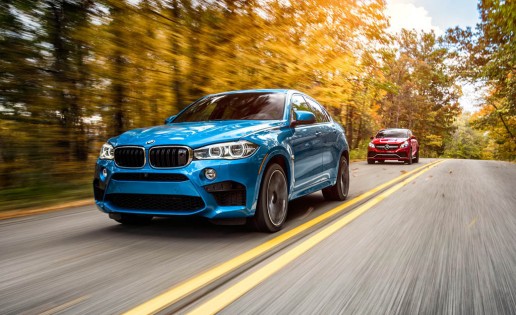 2015 BMW X6 M and 2016 Mercedes-AMG GLE63 S coupe