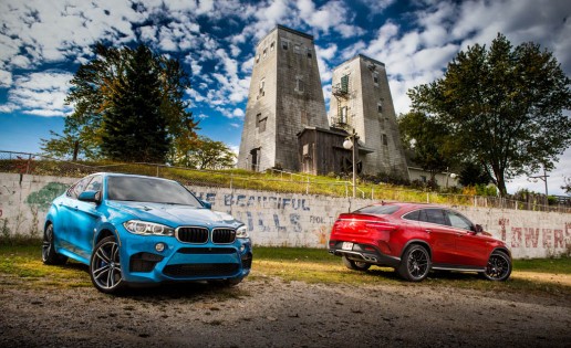 2015 BMW X6 M and 2016 Mercedes-AMG GLE63 S coupe