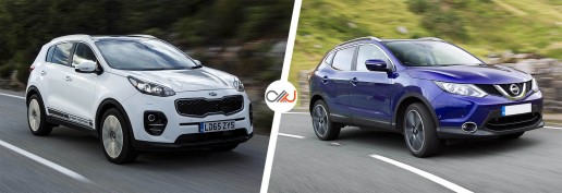 Kia Sportage vs Nissan Qashqai